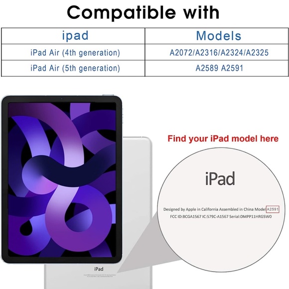 iPad Air 4/5 Generation 10.9 Forest Green Case - Picture 2 of 4